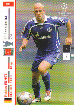 Fabian Ernst Schalke 04 2007/08 Panini Champions League #105